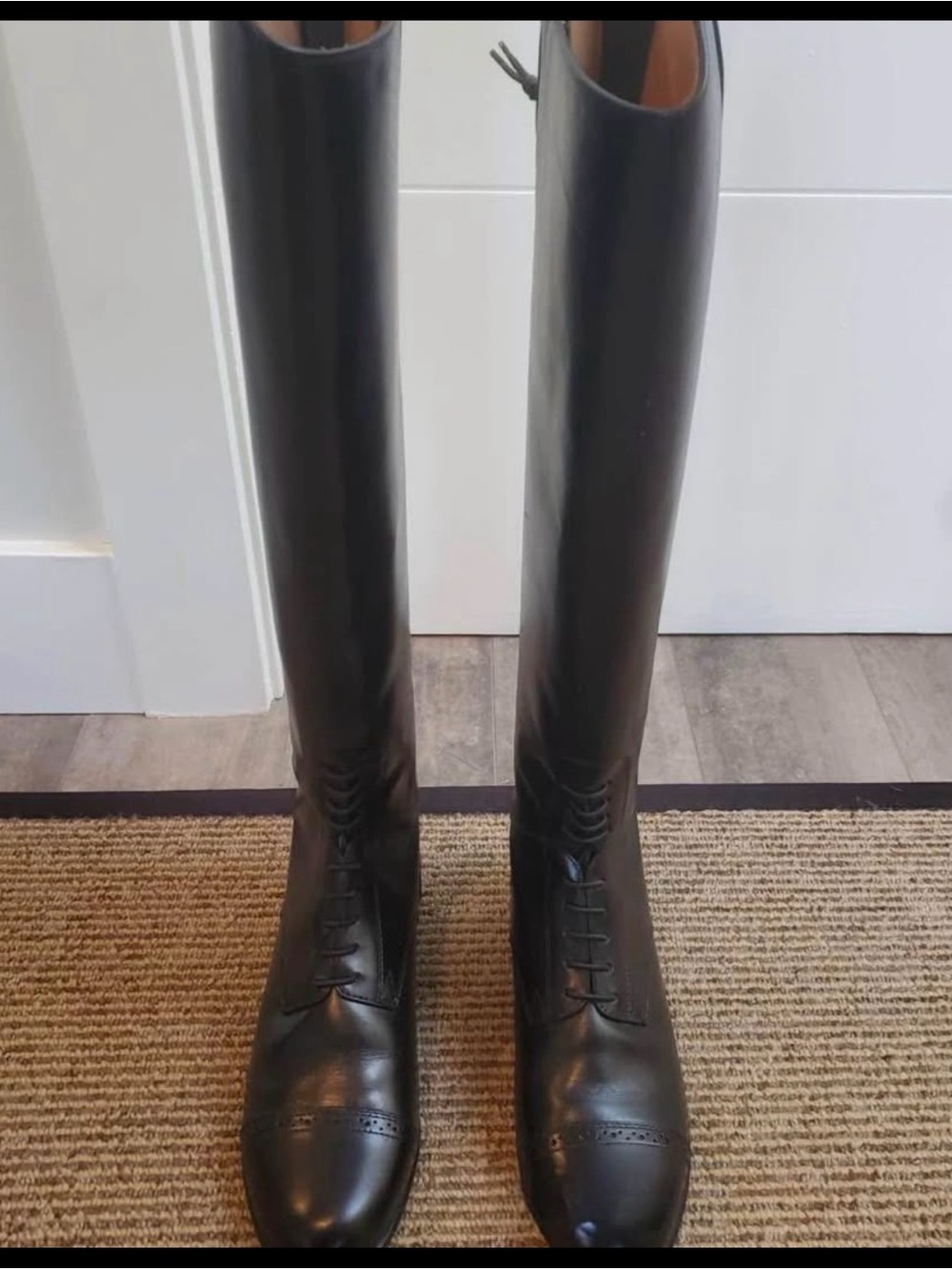 Ariat Crowne Pro Black Leather Field Boots - women, riding, equestrian